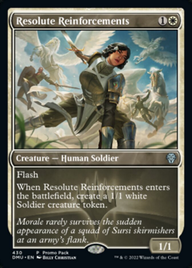 Resolute Reinforcements (Promo Pack) [Dominaria United Promos] | Exor Games Bridgewater