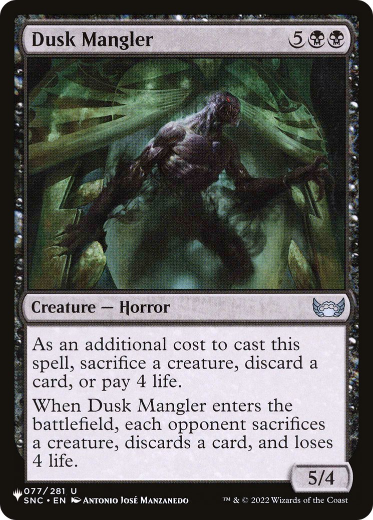 Dusk Mangler [The List Reprints] | Exor Games Bridgewater