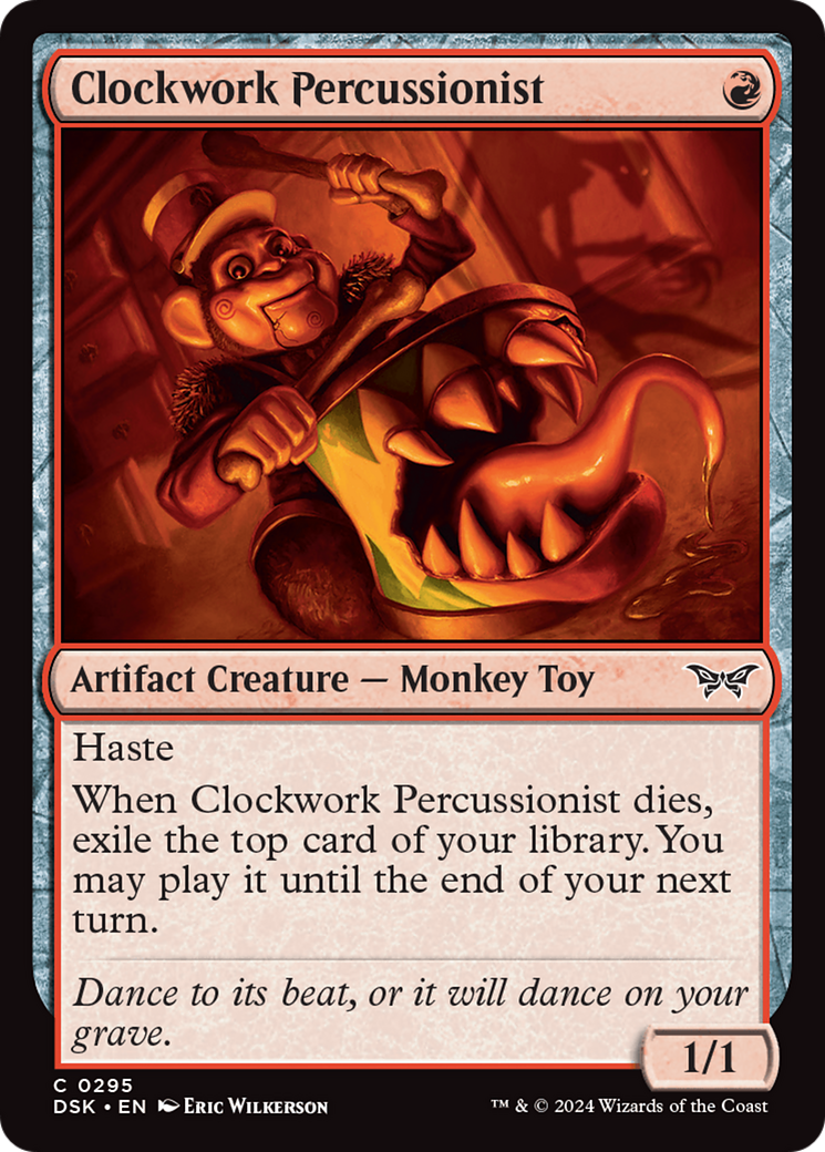 Clockwork Percussionist (0295) [Duskmourn: House of Horror] | Exor Games Bridgewater