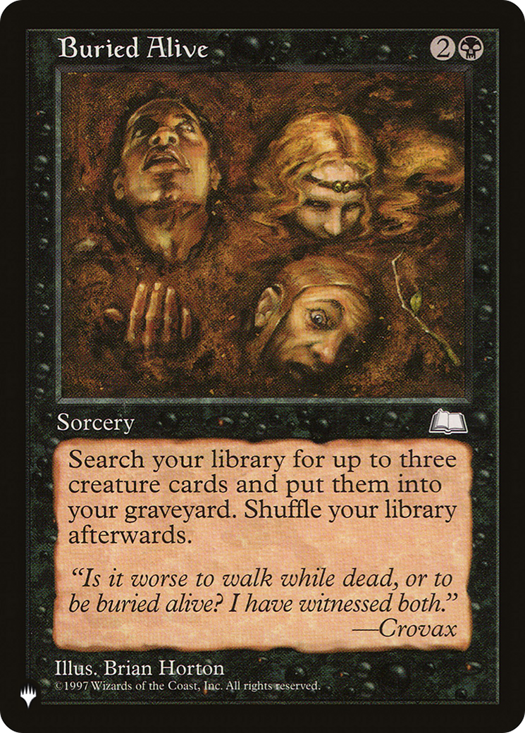 Buried Alive [The List Reprints] | Exor Games Bridgewater