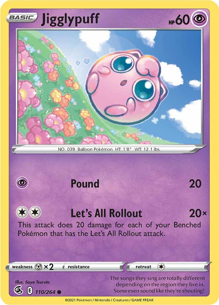 Jigglypuff (110/264) [Sword & Shield: Fusion Strike] | Exor Games Bridgewater