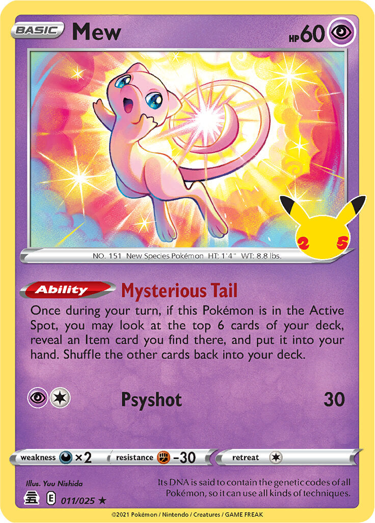 Mew (011/025) [Celebrations: 25th Anniversary] | Exor Games Bridgewater