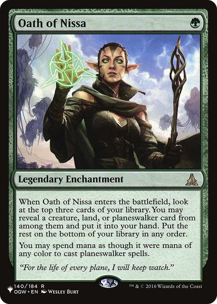 Oath of Nissa [The List Reprints] | Exor Games Bridgewater