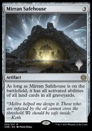 Mirran Safehouse (Promo Pack) [Phyrexia: All Will Be One Promos] | Exor Games Bridgewater