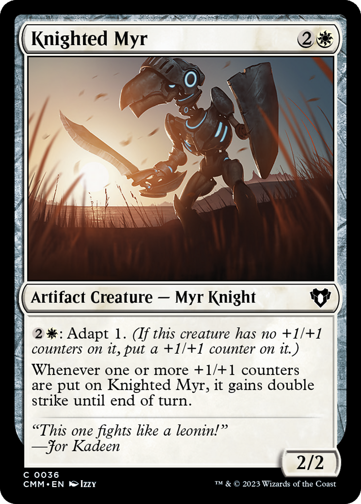 Knighted Myr [Commander Masters] | Exor Games Bridgewater