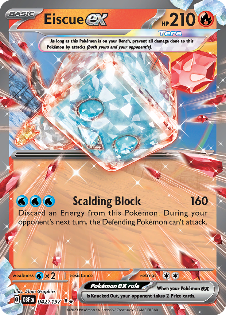 Eiscue ex (042/197) [Scarlet & Violet: Obsidian Flames] | Exor Games Bridgewater