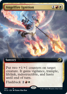 Angelfire Ignition (Extended Art) [Innistrad: Midnight Hunt] | Exor Games Bridgewater