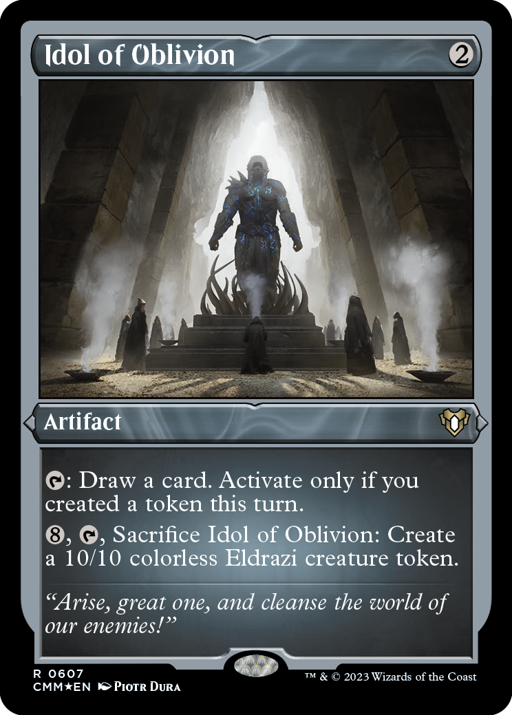 Idol of Oblivion (Foil Etched) [Commander Masters] | Exor Games Bridgewater