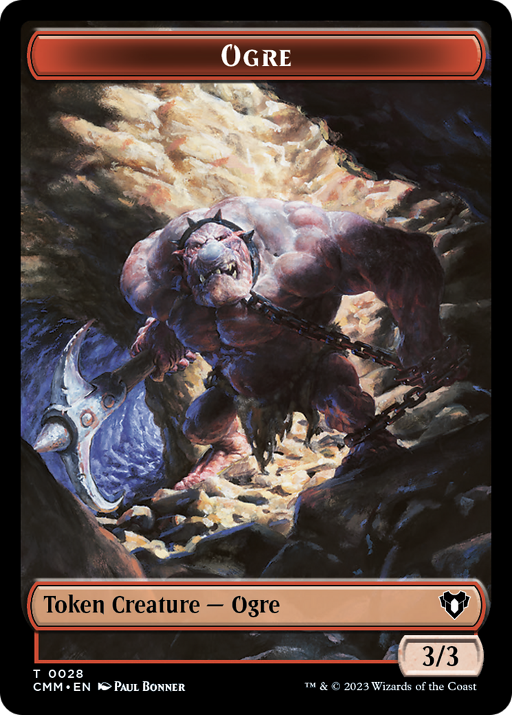 Treasure // Ogre Double-Sided Token [Commander Masters Tokens] | Exor Games Bridgewater