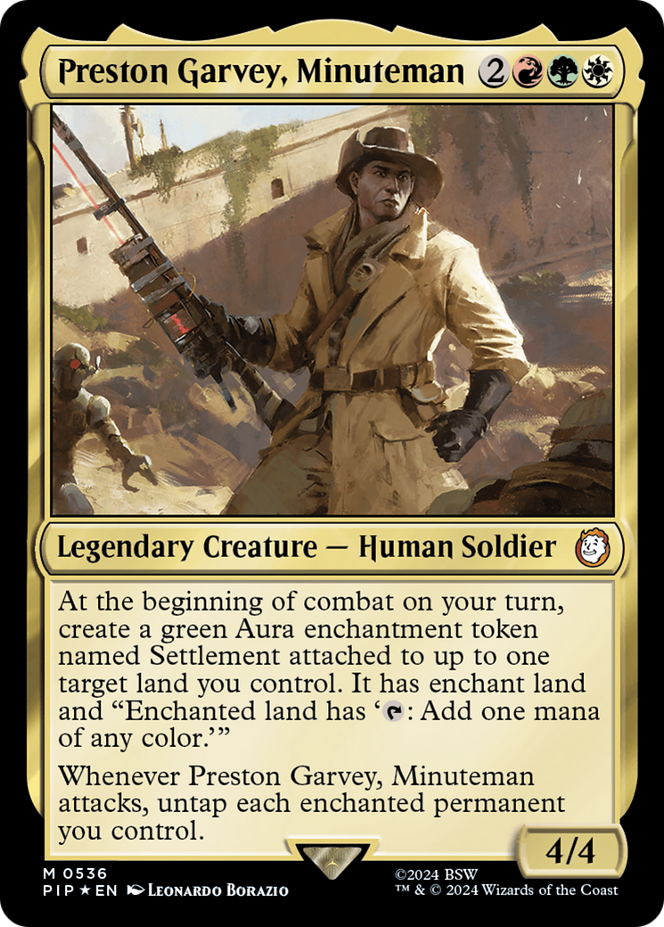 Preston Garvey, Minuteman (Surge Foil) [Fallout] | Exor Games Bridgewater