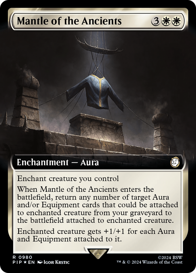 Mantle of the Ancients (Extended Art) (Surge Foil) [Fallout] | Exor Games Bridgewater