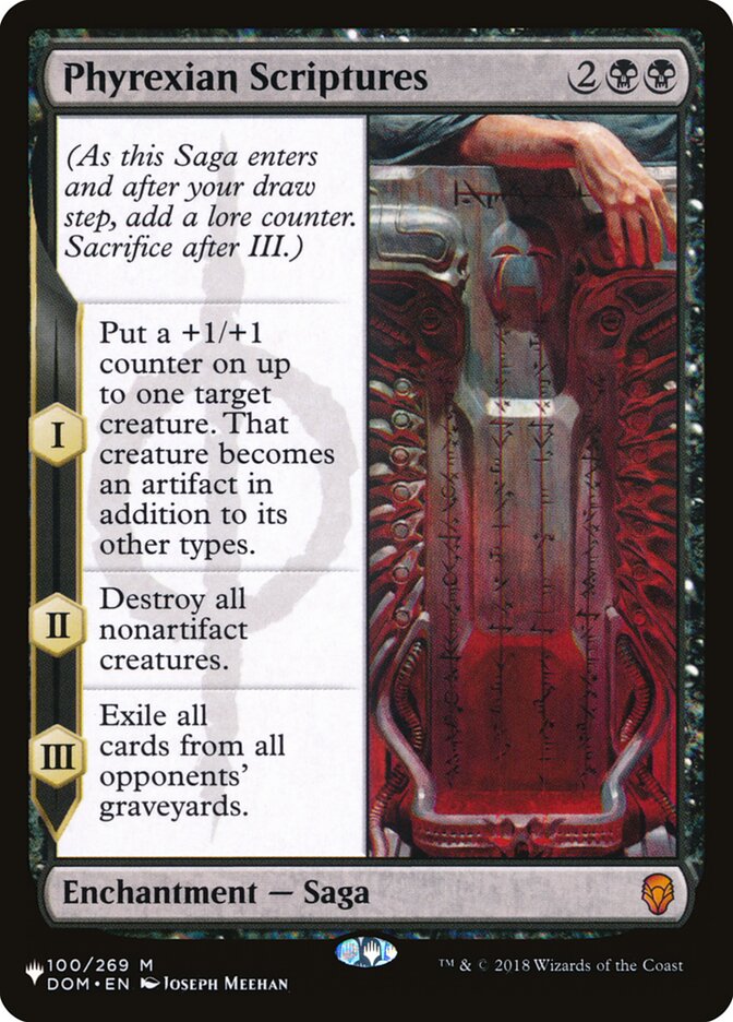 Phyrexian Scriptures [The List] | Exor Games Bridgewater