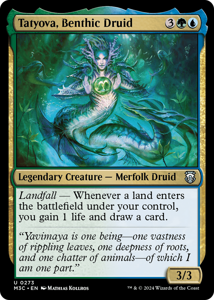 Tatyova, Benthic Druid (Ripple Foil) [Modern Horizons 3 Commander] | Exor Games Bridgewater