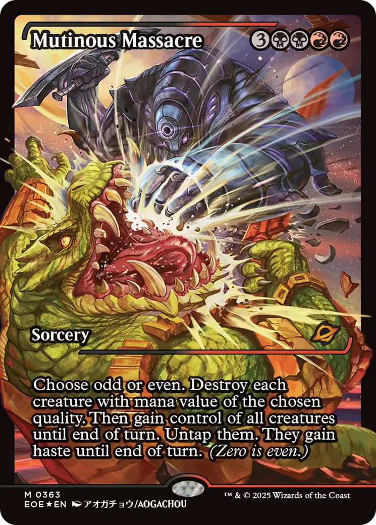 Mutinous Massacre (Showcase) [Edge of Eternities] | Exor Games Bridgewater