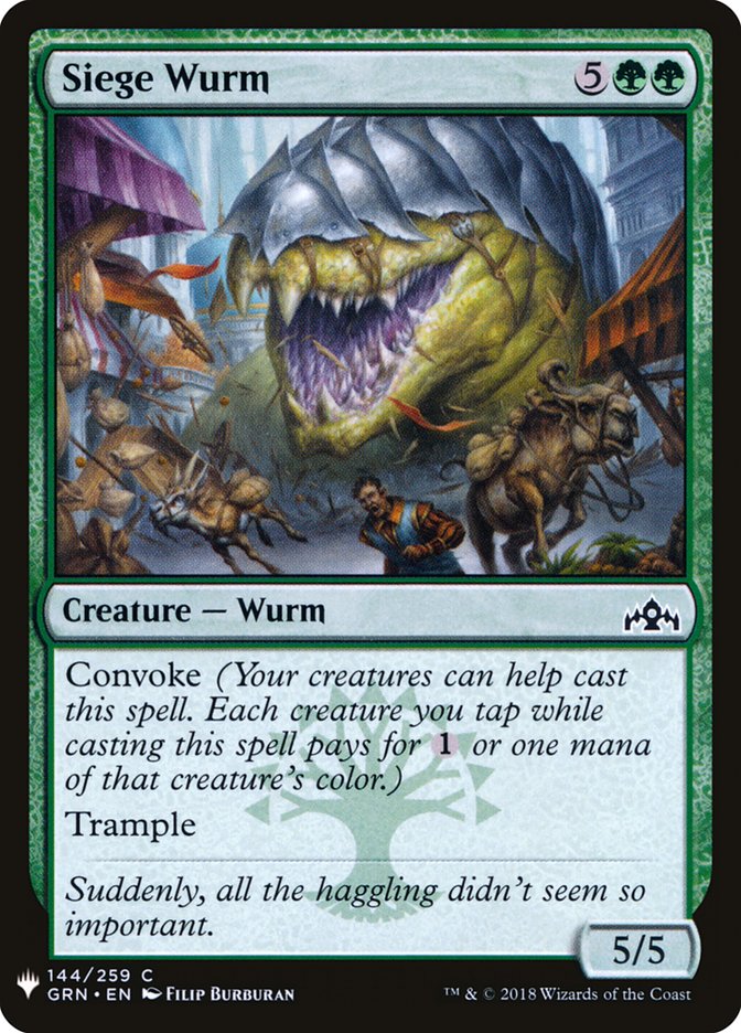 Siege Wurm [Mystery Booster] | Exor Games Bridgewater