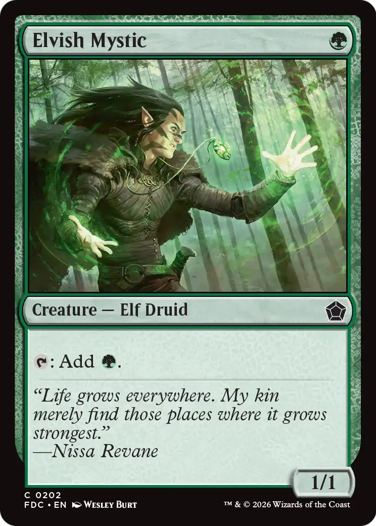 Elvish Mystic [Foundations Commander] | Exor Games Bridgewater