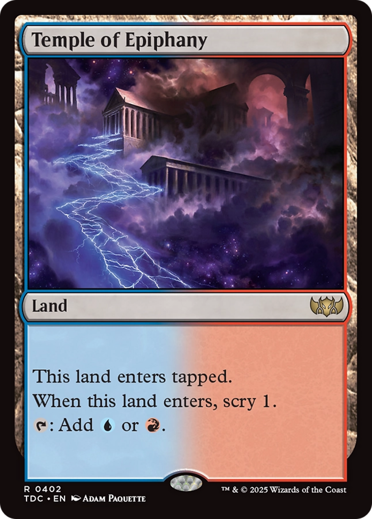 Temple of Epiphany [Tarkir: Dragonstorm Commander] | Exor Games Bridgewater