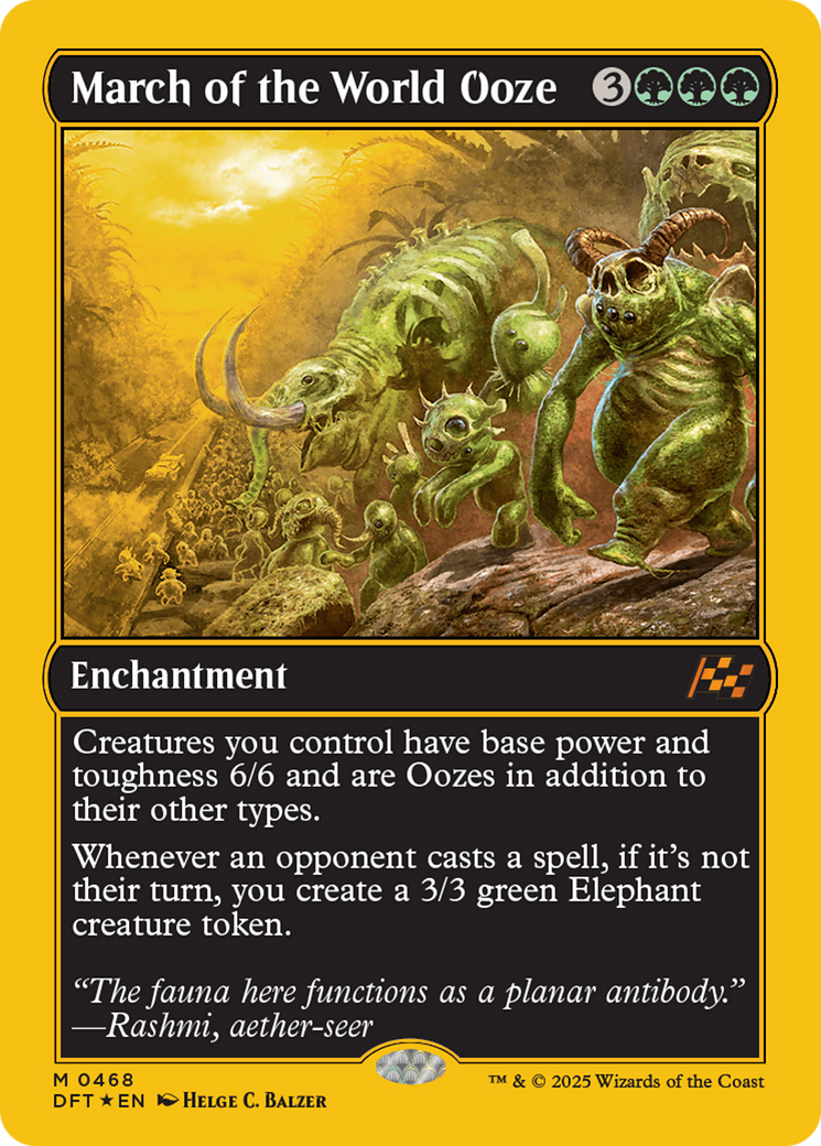 March of the World Ooze (First-Place Foil) [Aetherdrift] | Exor Games Bridgewater