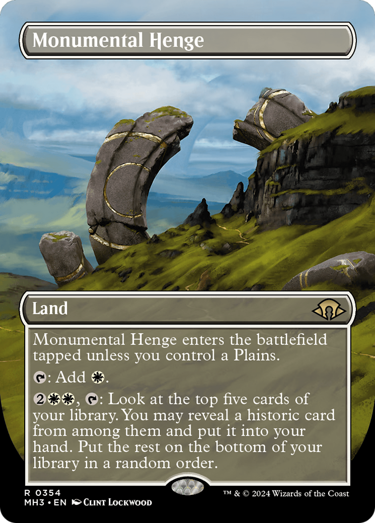 Monumental Henge (Borderless) [Modern Horizons 3] | Exor Games Bridgewater