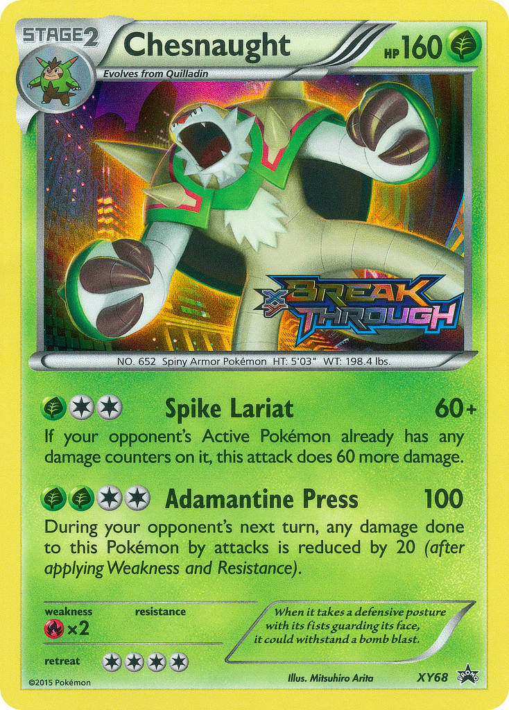 Chesnaught (XY68) [XY: Black Star Promos] | Exor Games Bridgewater