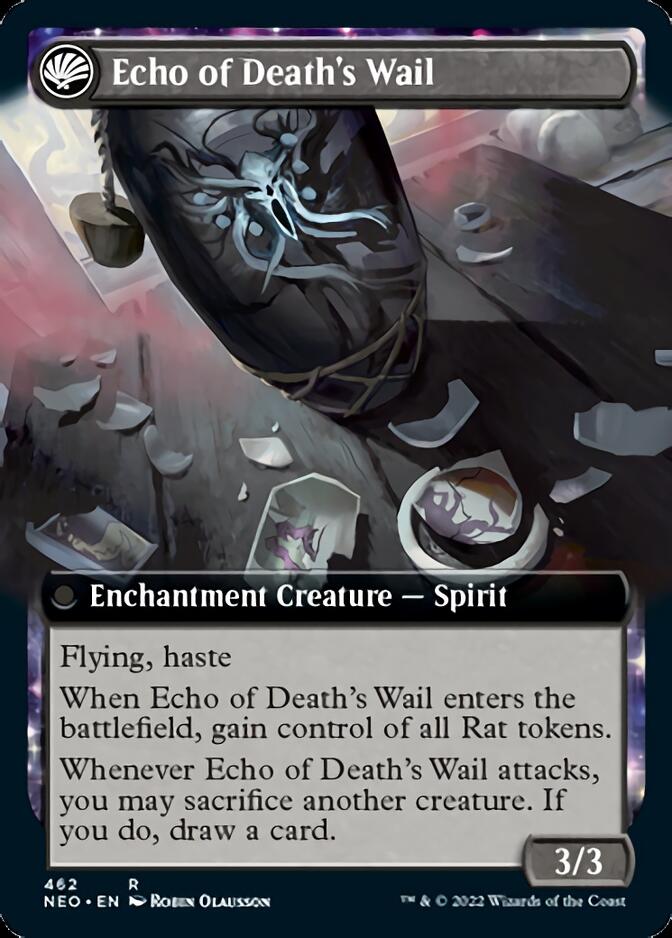 Tribute to Horobi // Echo of Death's Wail (Extended Art) [Kamigawa: Neon Dynasty] | Exor Games Bridgewater