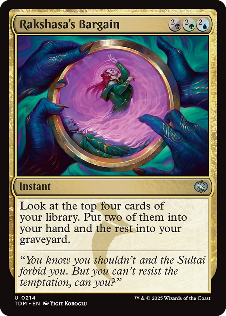 Rakshasa's Bargain [Tarkir: Dragonstorm] | Exor Games Bridgewater