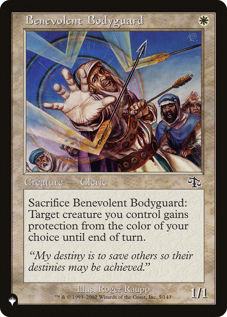 Benevolent Bodyguard [The List Reprints] | Exor Games Bridgewater