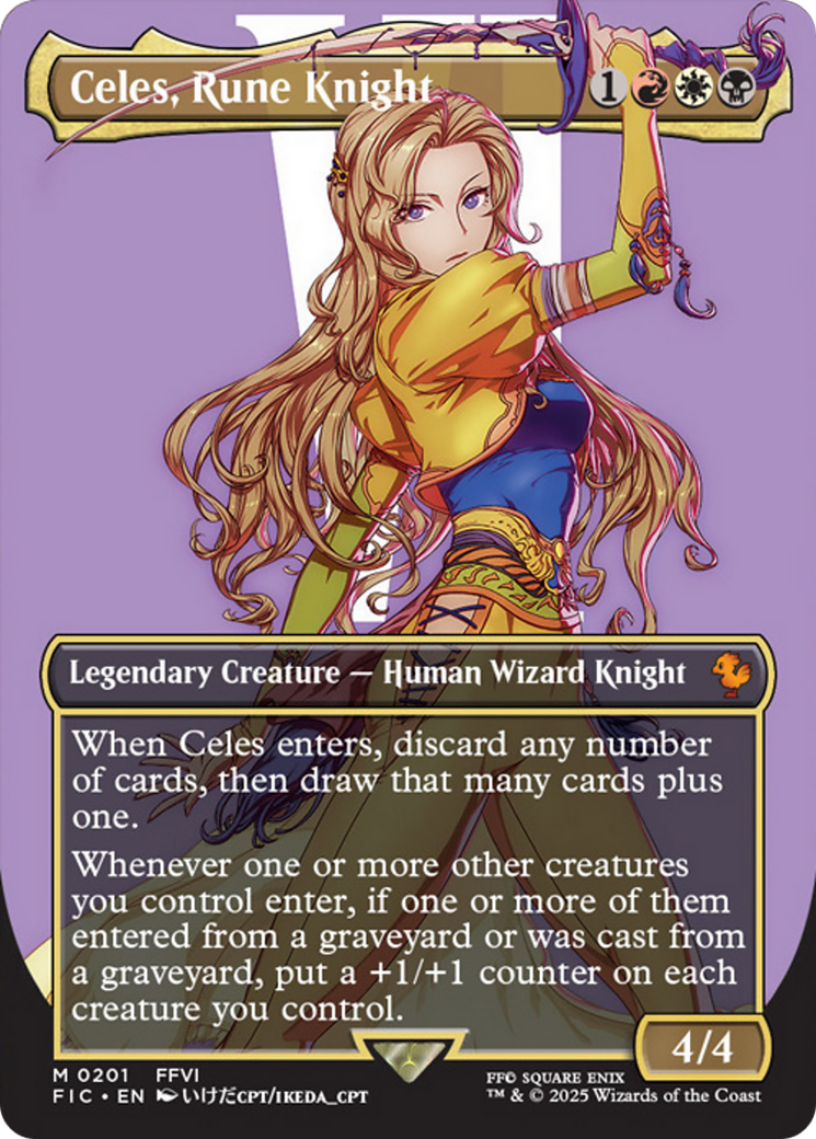 Celes, Rune Knight (Borderless) [FINAL FANTASY Commander] | Exor Games Bridgewater
