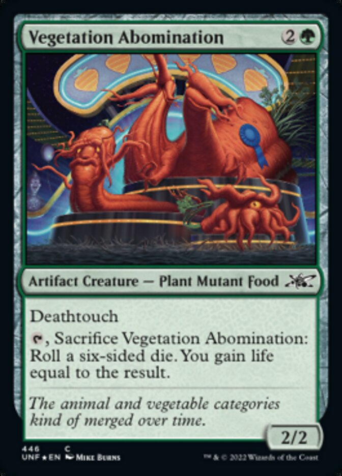 Vegetation Abomination (Galaxy Foil) [Unfinity] | Exor Games Bridgewater