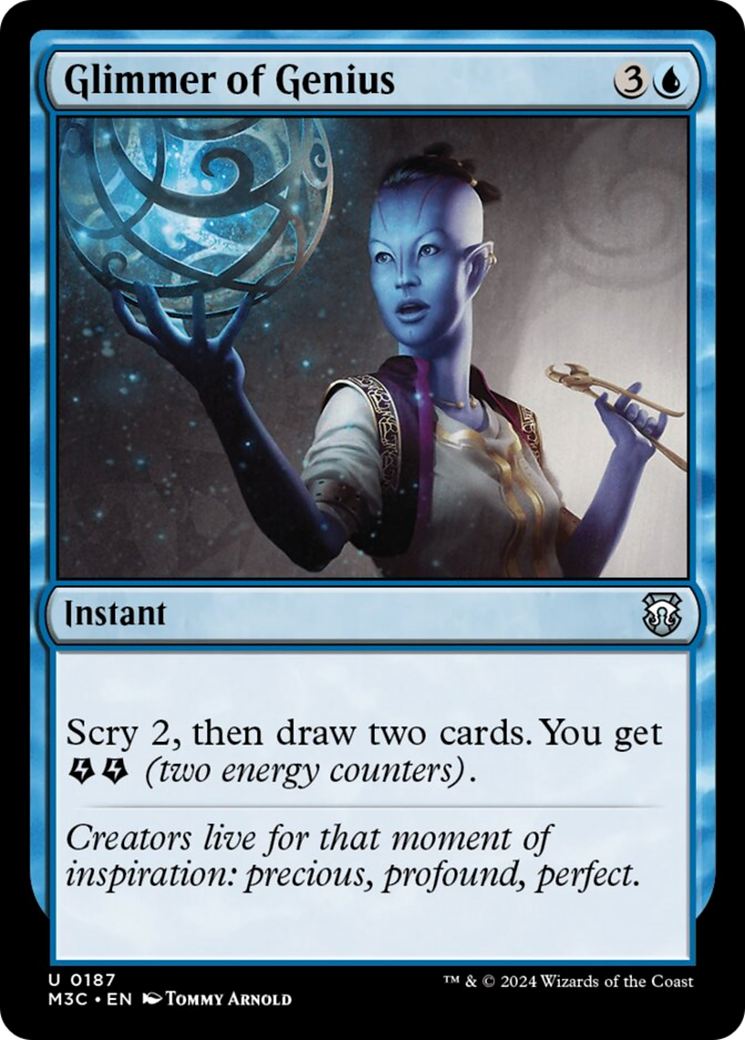 Glimmer of Genius (Ripple Foil) [Modern Horizons 3 Commander] | Exor Games Bridgewater