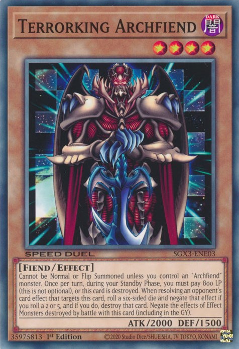 Terrorking Archfiend [SGX3-ENE03] Common | Exor Games Bridgewater