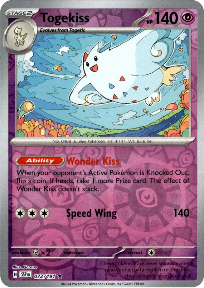 Togekiss (072/191) [Scarlet & Violet: Surging Sparks] | Exor Games Bridgewater