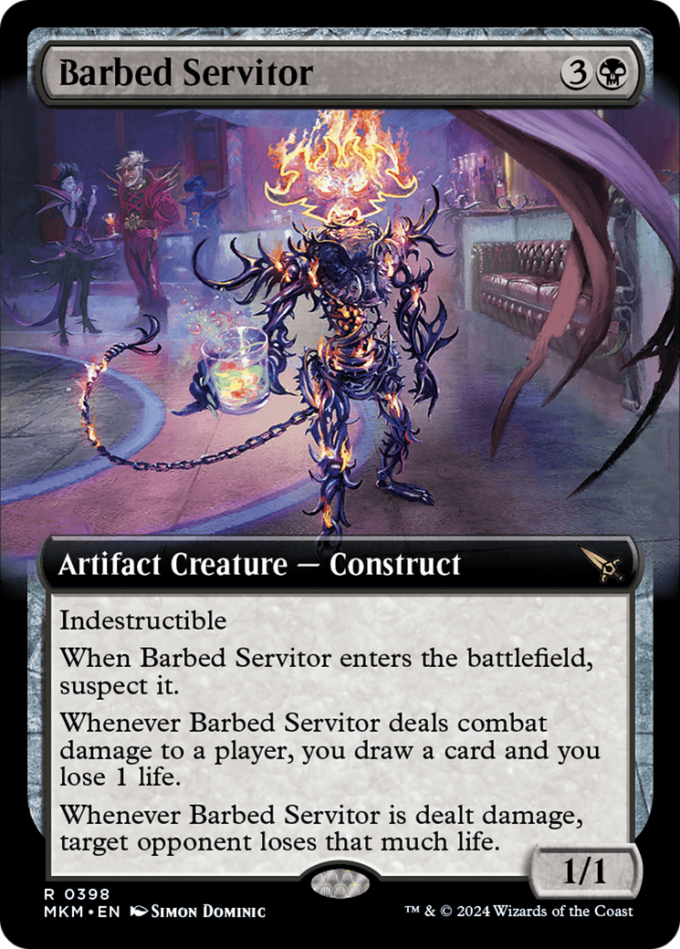 Barbed Servitor (Extended Art) [Murders at Karlov Manor] | Exor Games Bridgewater