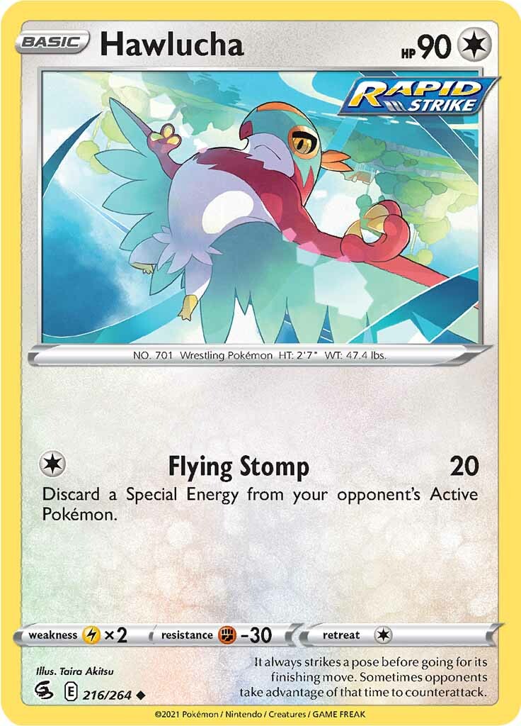 Hawlucha (216/264) [Sword & Shield: Fusion Strike] | Exor Games Bridgewater