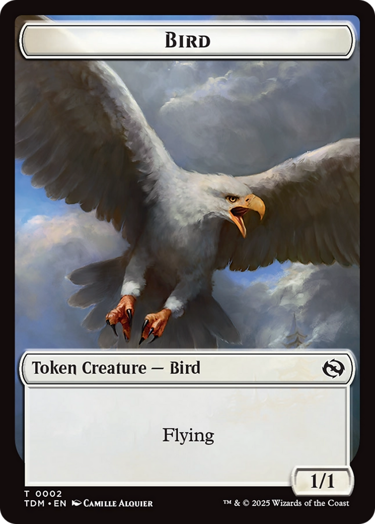 Inkling // Bird Double-Sided Token [Tarkir: Dragonstorm Commander Tokens] | Exor Games Bridgewater