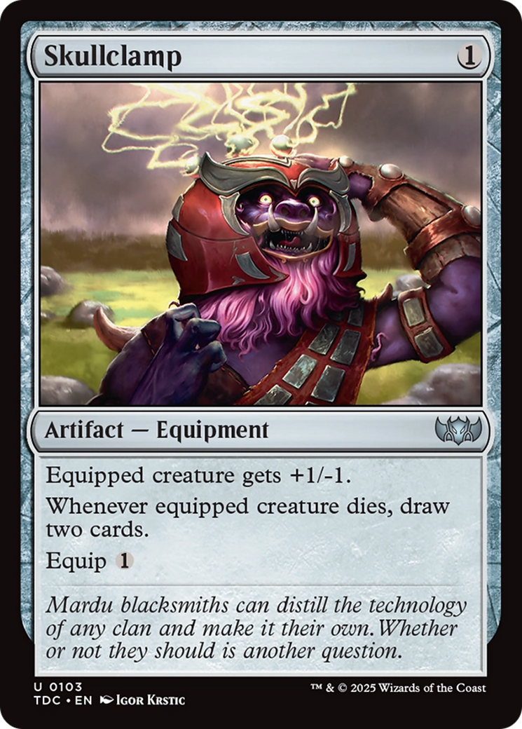 Skullclamp [Tarkir: Dragonstorm Commander] | Exor Games Bridgewater