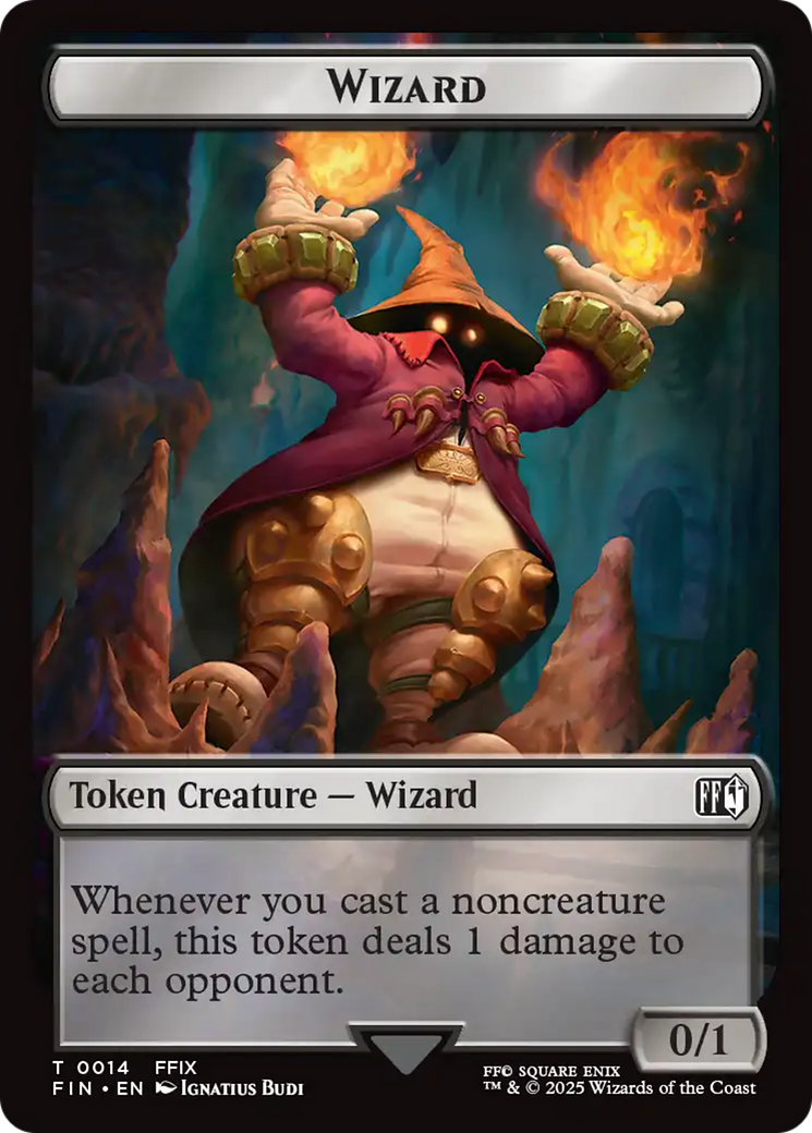 Hero (0003) // Wizard (0014) Double-Sided Token [FINAL FANTASY Tokens] | Exor Games Bridgewater