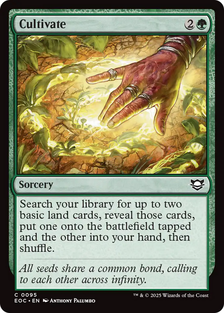 Cultivate [Edge of Eternities Commander] | Exor Games Bridgewater
