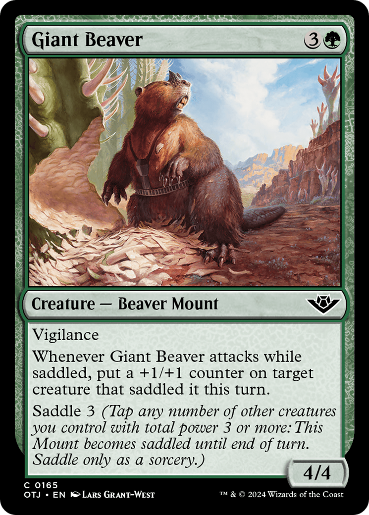 Giant Beaver [Outlaws of Thunder Junction] | Exor Games Bridgewater