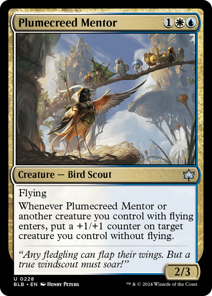 Plumecreed Mentor [Bloomburrow] | Exor Games Bridgewater