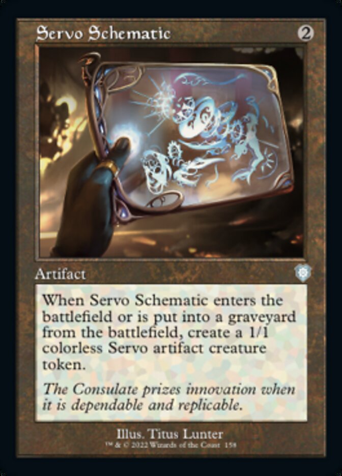 Servo Schematic (Retro) [The Brothers' War Commander] | Exor Games Bridgewater