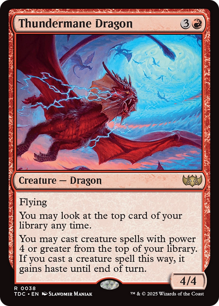 Thundermane Dragon [Tarkir: Dragonstorm Commander] | Exor Games Bridgewater
