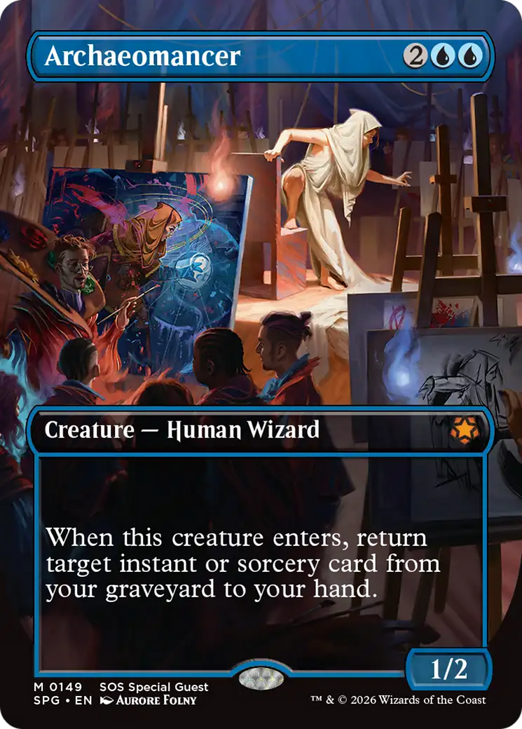 Archaeomancer (Borderless) [Secrets of Strixhaven Special Guests] | Exor Games Bridgewater