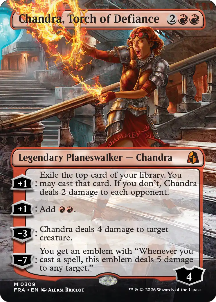 Chandra, Torch of Defiance (Borderless) [Reality Fracture] | Exor Games Bridgewater