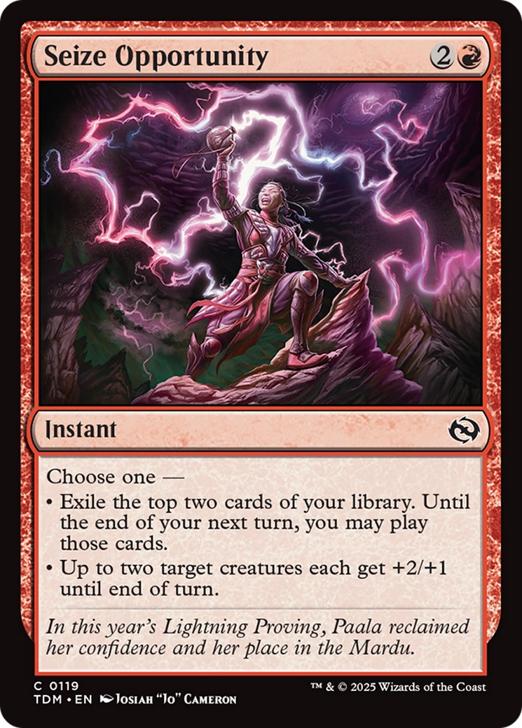 Seize Opportunity [Tarkir: Dragonstorm] | Exor Games Bridgewater