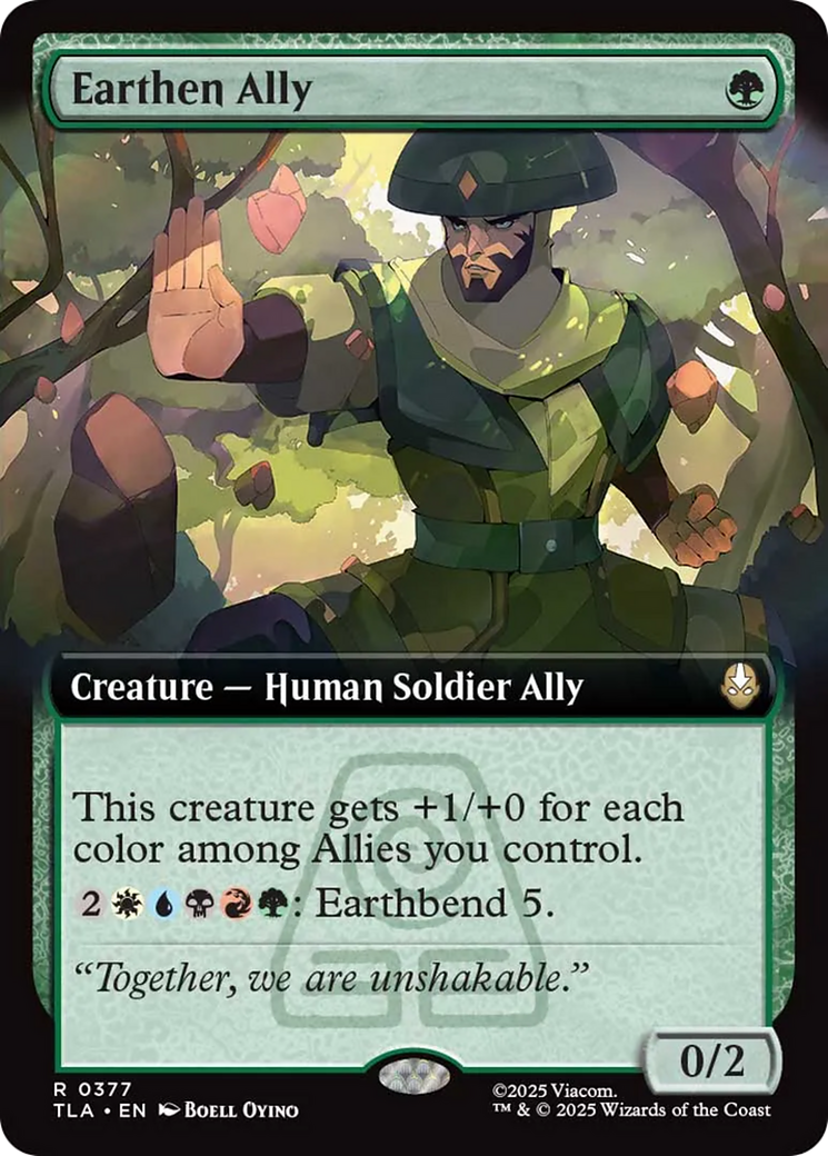 Earthen Ally (Extended Art) [Avatar: The Last Airbender] | Exor Games Bridgewater