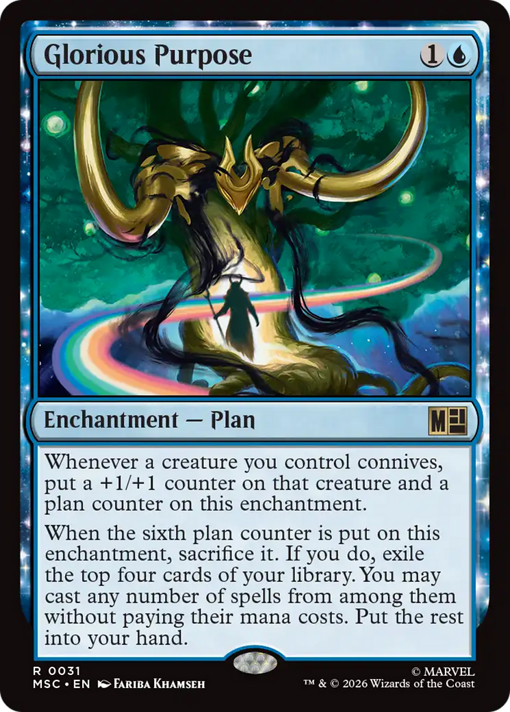 Glorious Purpose (Surge Foil) [Marvel Super Heroes Commander] | Exor Games Bridgewater