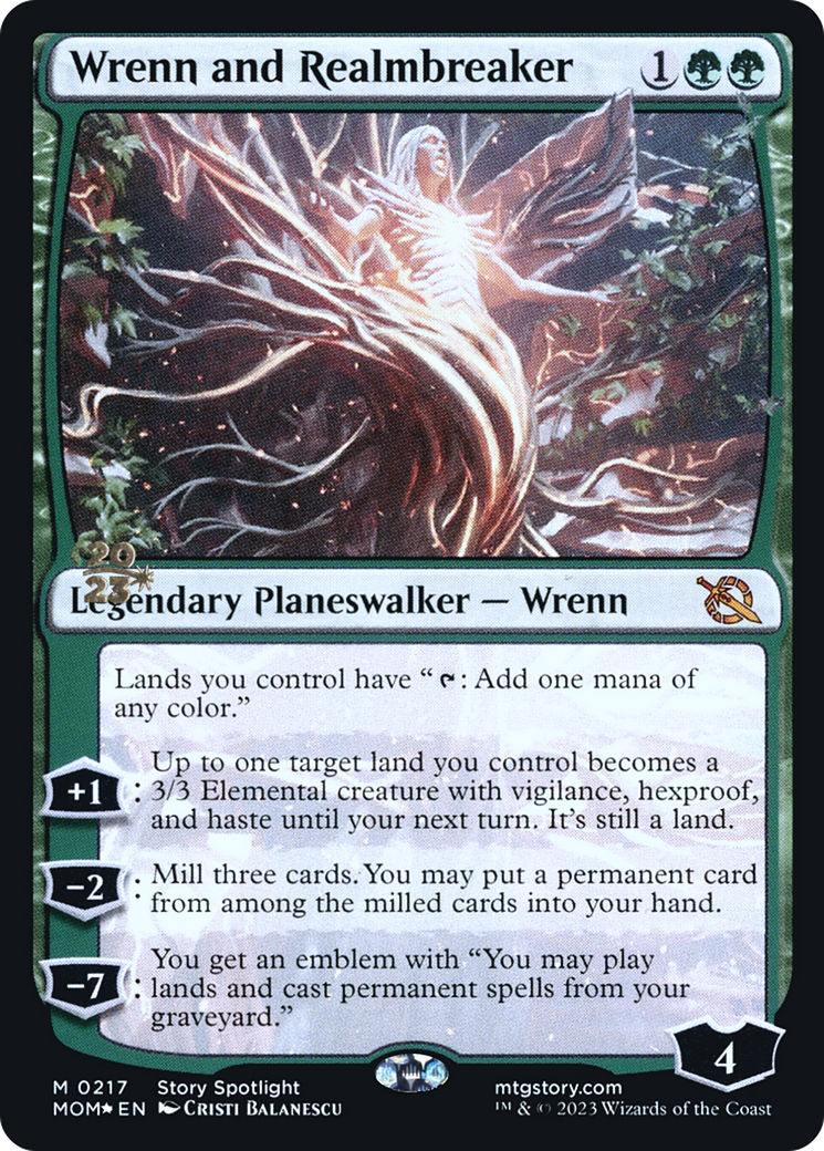 Wrenn and Realmbreaker [March of the Machine Prerelease Promos] | Exor Games Bridgewater