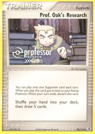 Prof Oaks Research (98/112) (2004 2005) [Professor Program Promos] | Exor Games Bridgewater