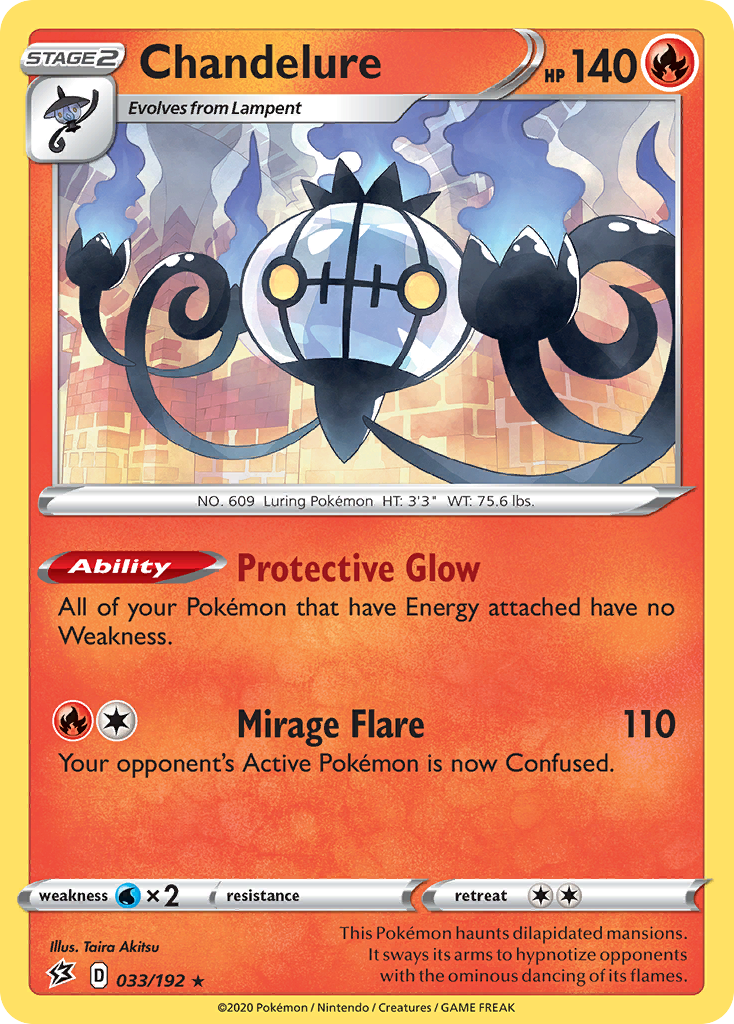 Chandelure (033/192) [Sword & Shield: Rebel Clash] | Exor Games Bridgewater